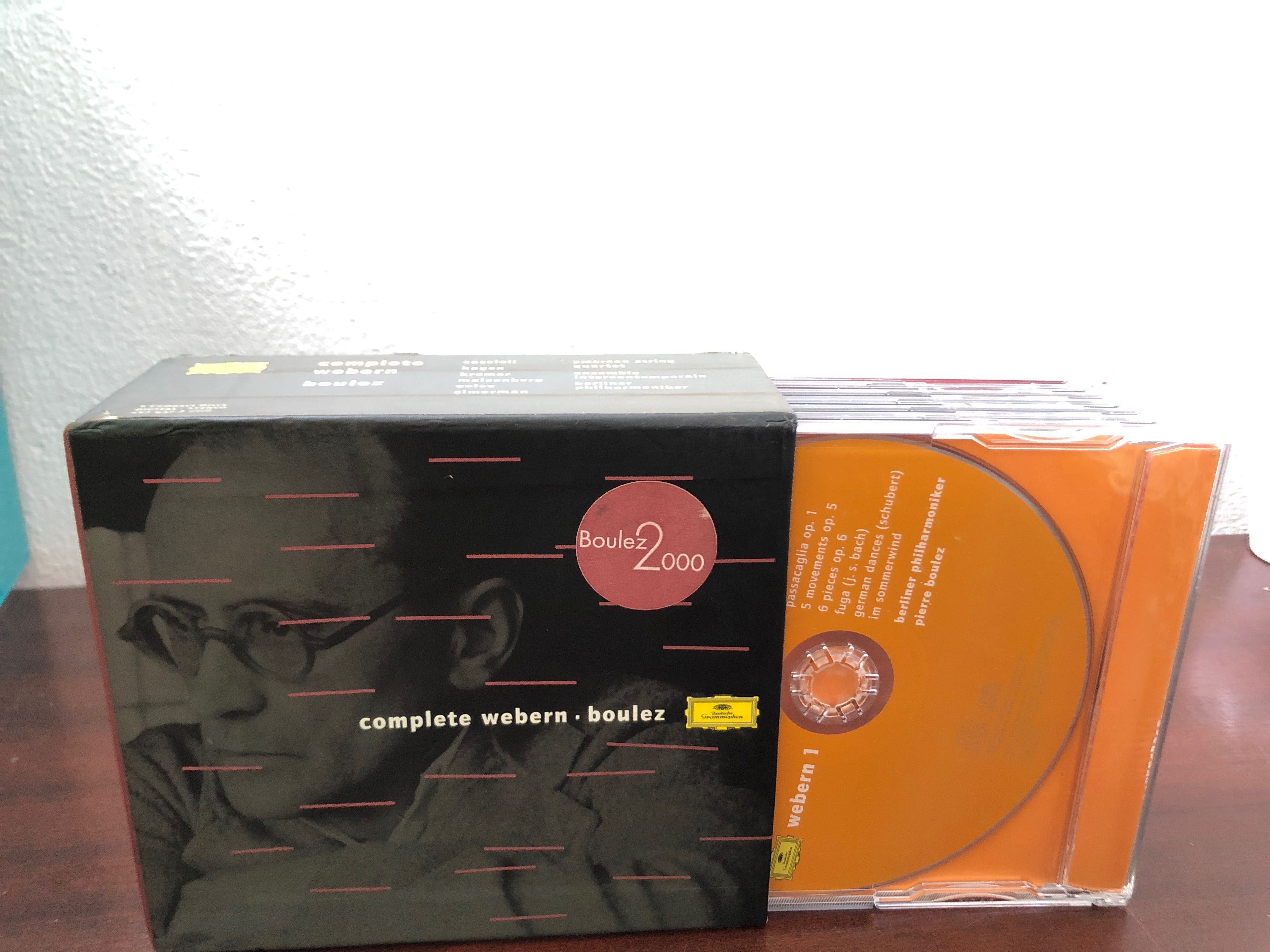 CD Deutsche Gramophone Complete Webern • Boulez