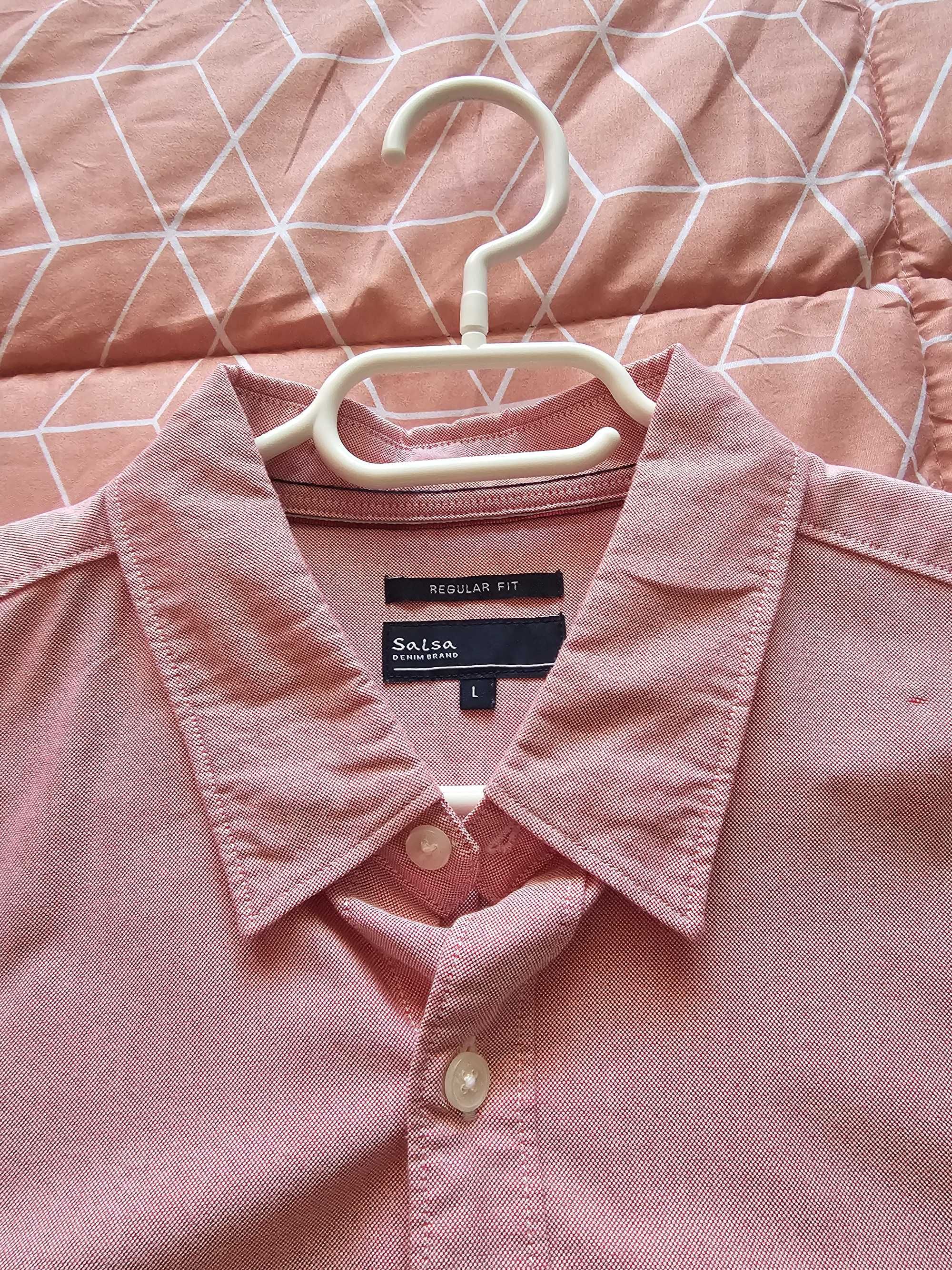 Camisa rosa Salsa homem