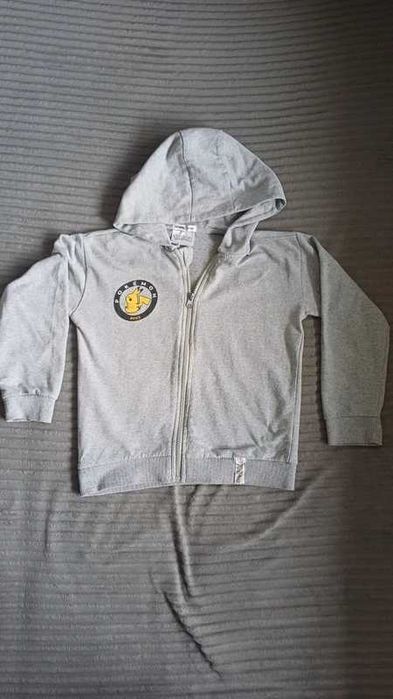 Szara bluza z Pikachu, rozpinana