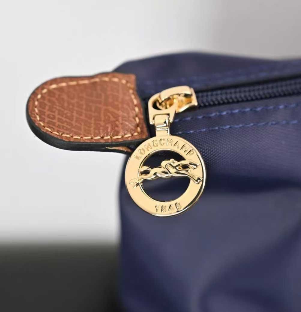 LongChamp ciemnoniebieski torba torebka o dużej pojemności
