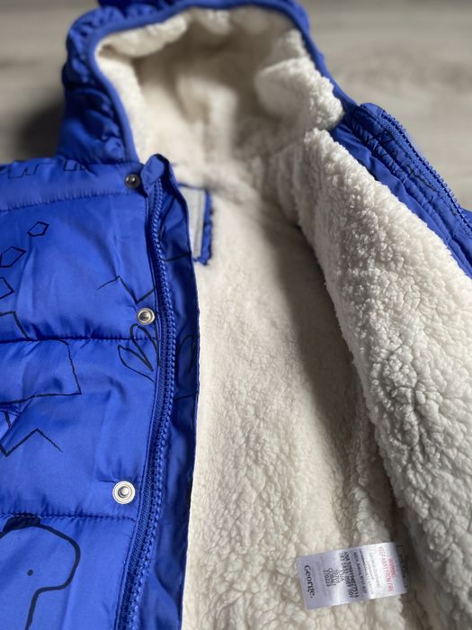 зимова куртка з екоовчини на хлопчика 80-86     92-98