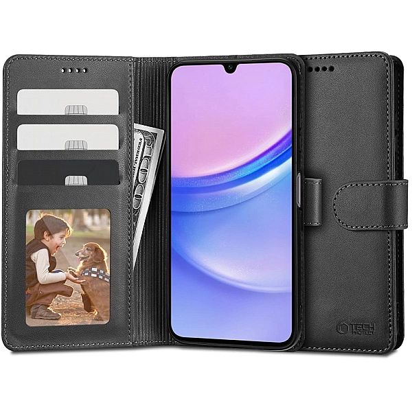 Tech-Protect Wallet Galaxy A15/4G / 5G Black