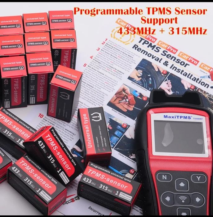 Диагностика TPMS датчиков давления шин!