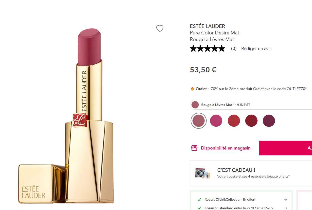 Кремова зволожуюча помада Estée Lauder Pure Color Desire