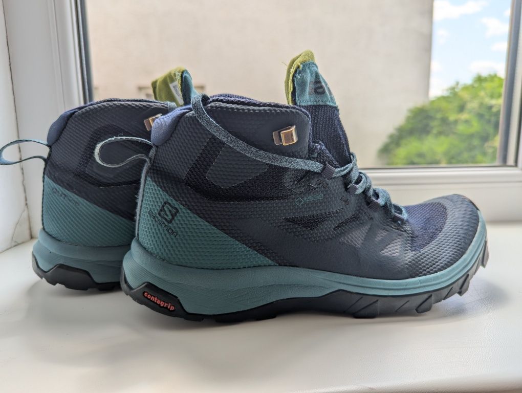 Кросівки черевики трекінгові жіночі Salomon Outline Mid Gore tex 39-40