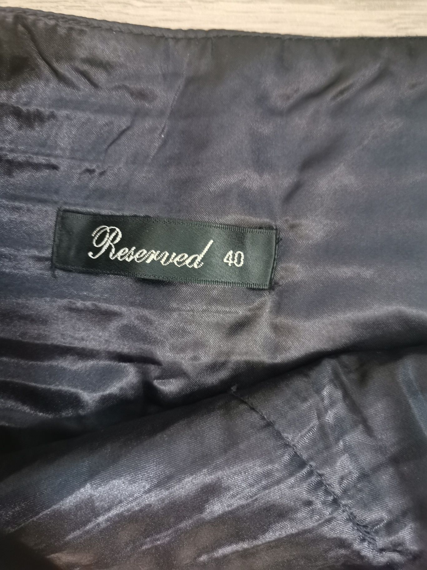 Reserved 40 L fioletowa śliwkowa elegancka spódnica ozdobny pas kokard