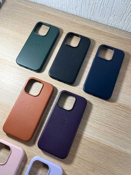 Capas iPhone 15/15 Pro/15 Plus/15 Pro Max em Pele sintética