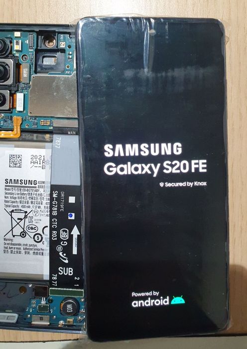 Дисплей Samsung S20FE Super Amoled золота рамка/ розборка