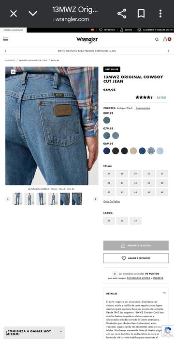 Calças Wrangler novas