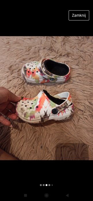 Crocs dziecięce 23-24 sandałki klapki