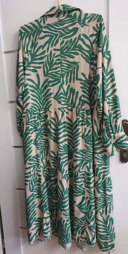 Piękna długa letnia sukienka z bawełny firmy H&M rozm 42-44.
