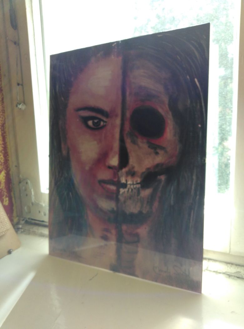 "Memento Mori"   Ręcznie zmalowane