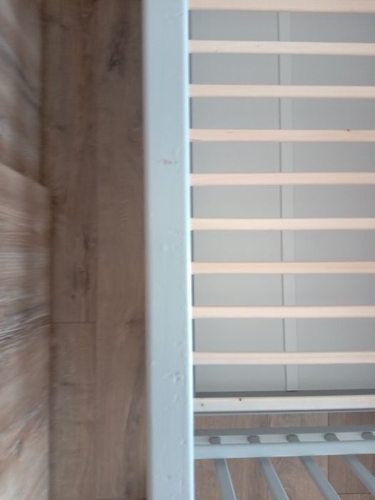 Drewniane łóżeczko/tapczan z szufladą MAGDA szare 120X60cm