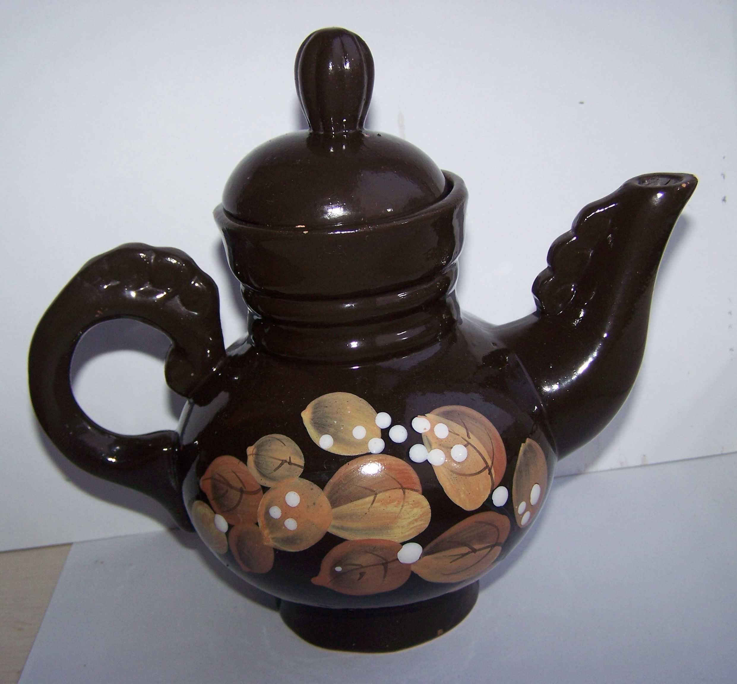 Керамический чайный набор с ручной росписью