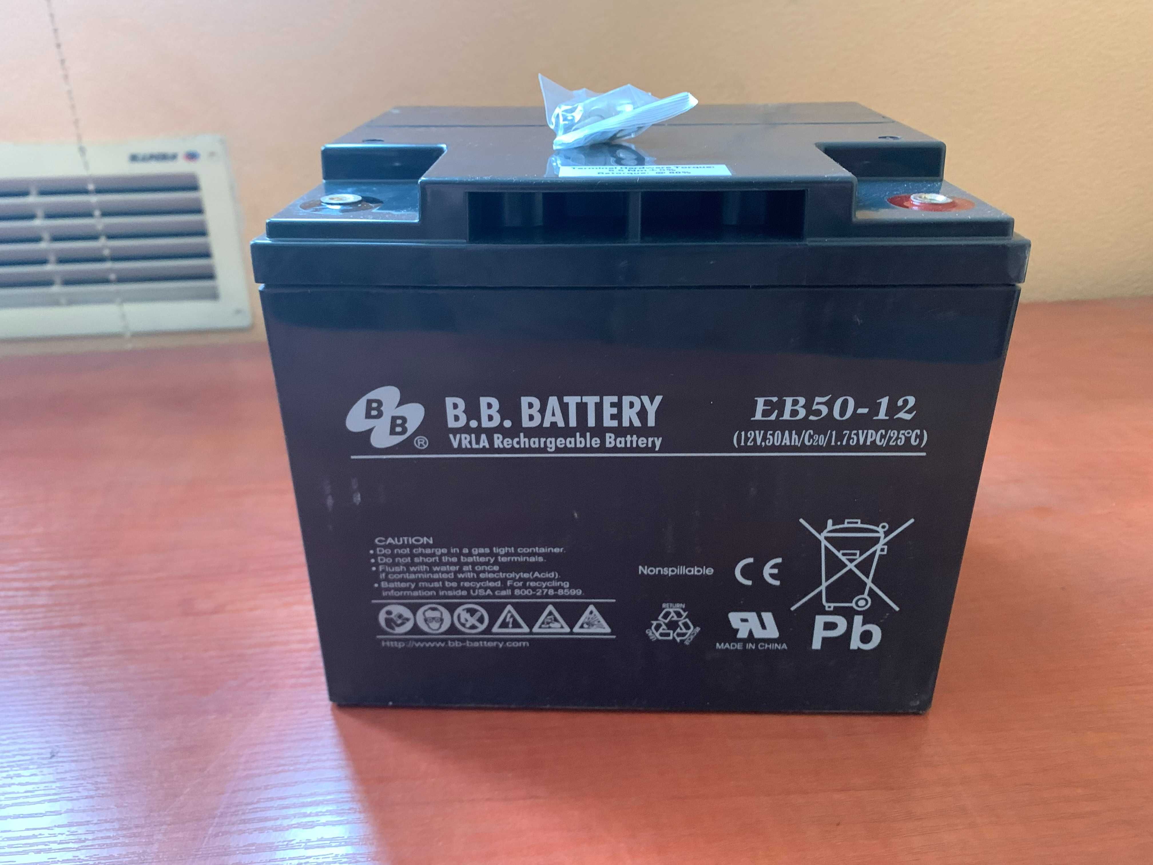 Продам АКБ BB Battery EB50-12 50Аг - 12В, VRLA для ДБЖ, котла, інвер.