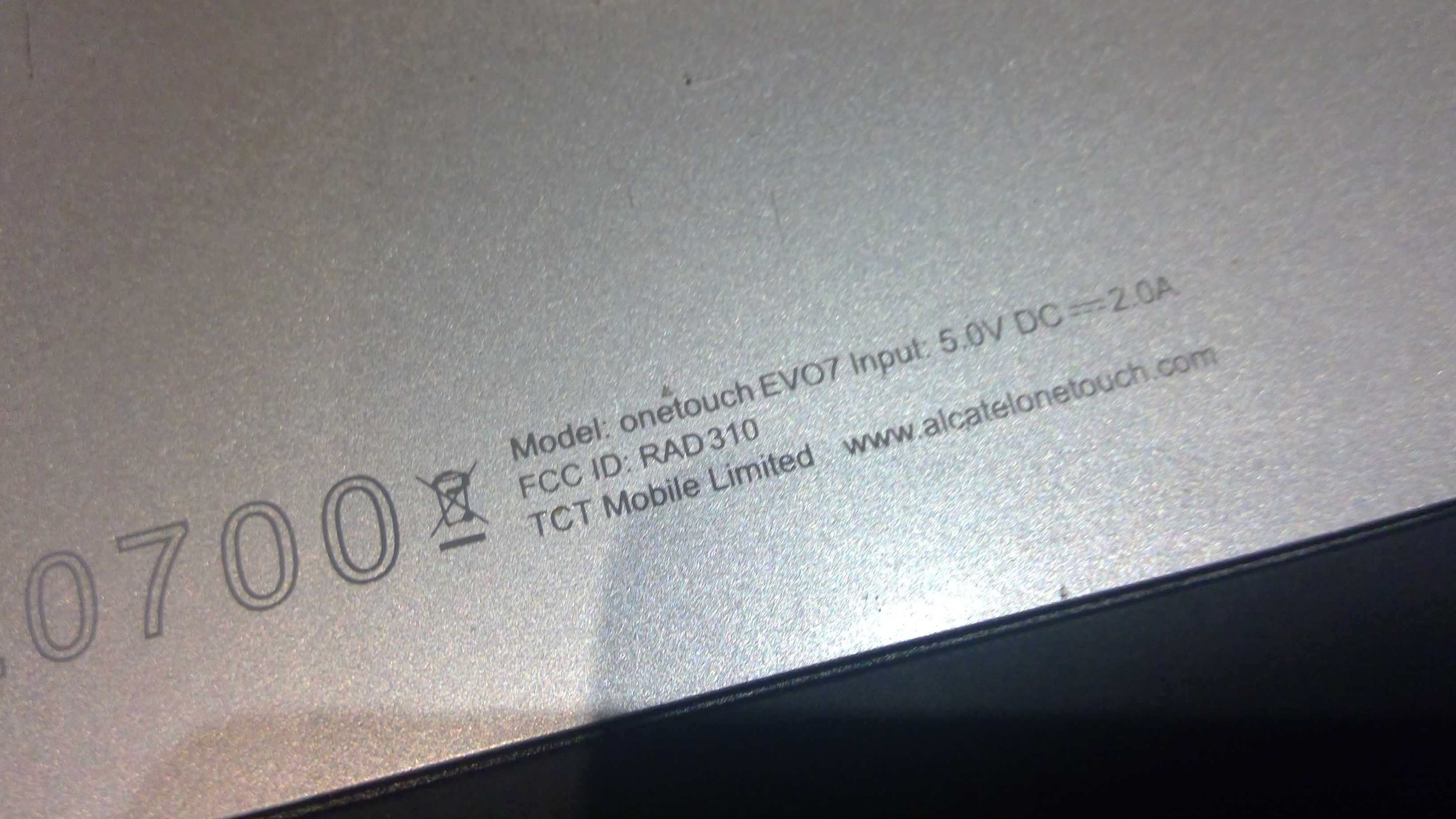 Tablet onetouch EVO 7  T221