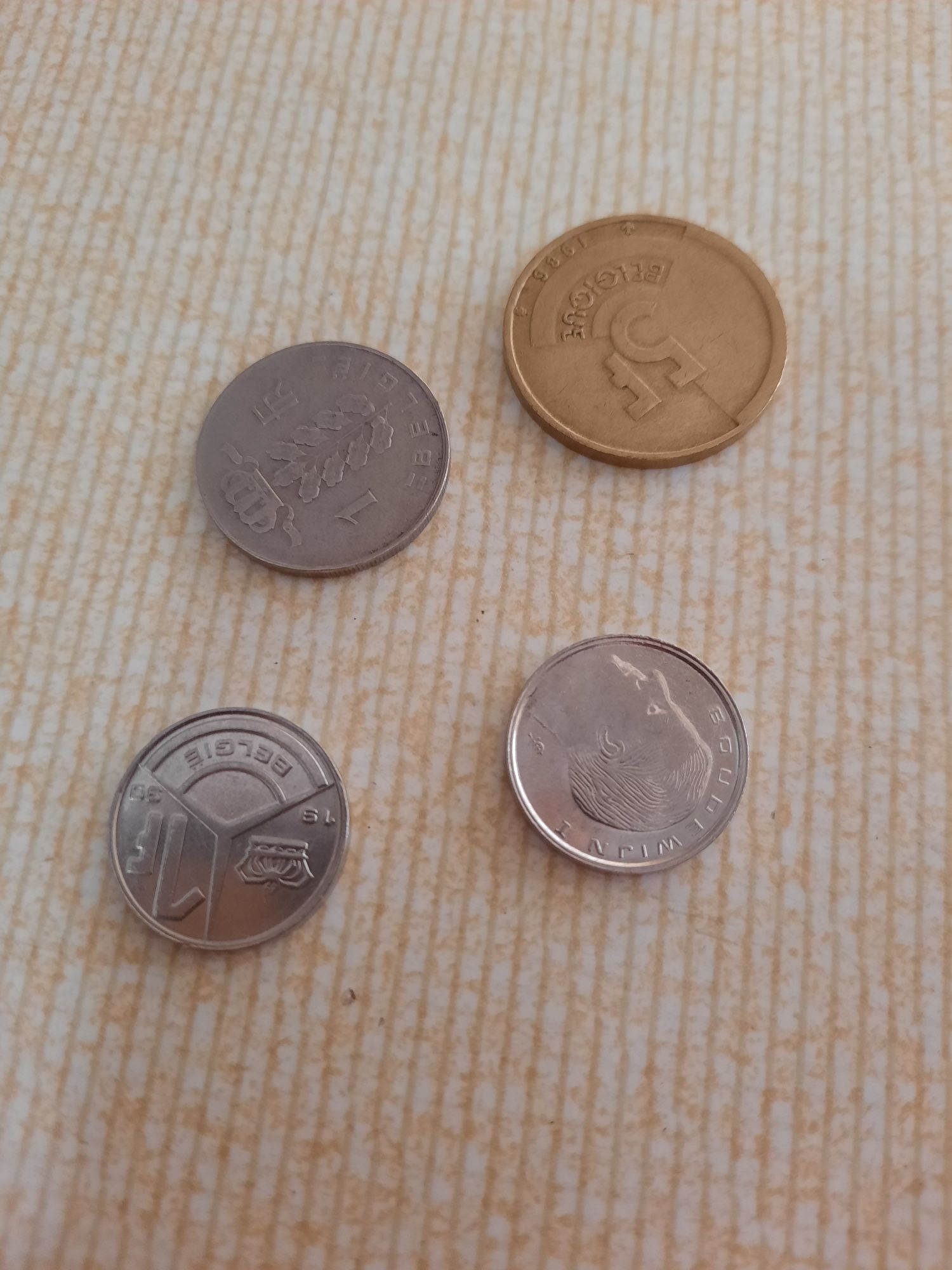 Francos Bélgica moedas fora de circulação