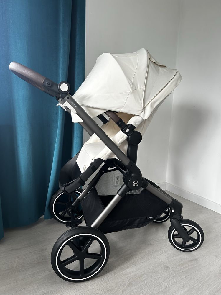 Cybex Eos lux Seashell beige 2w1 + adaptery