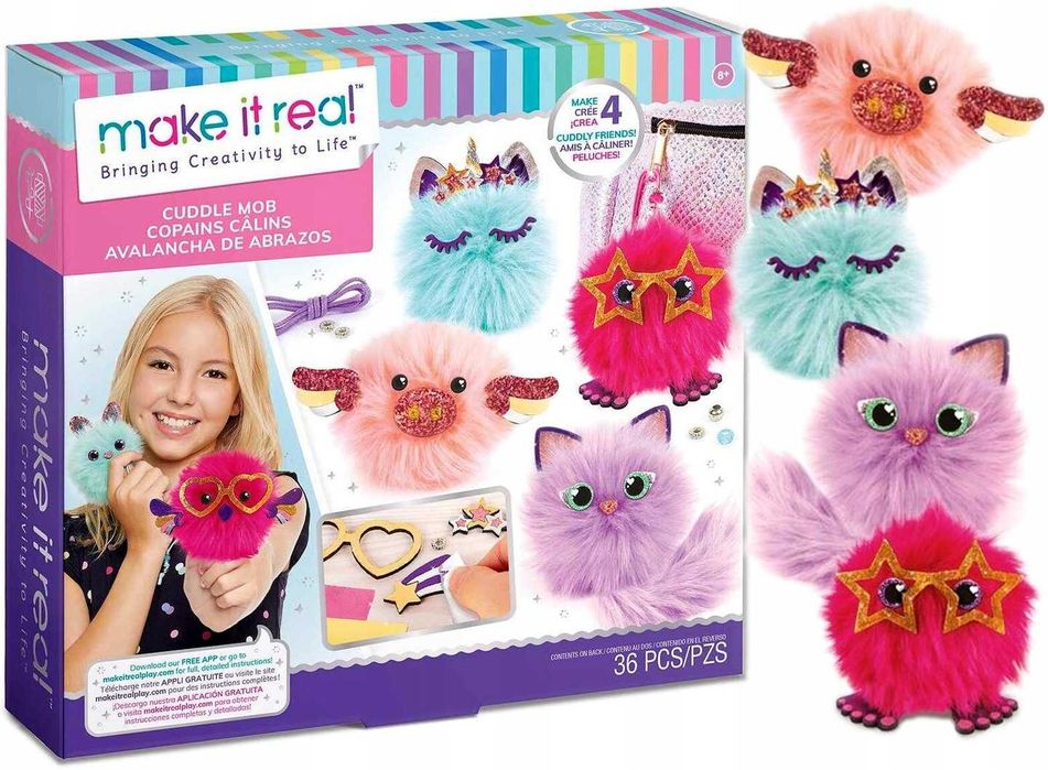 MAKE IT REAL – zestaw do tworzenia breloczków kotki WYPRZEDAŻ 2025