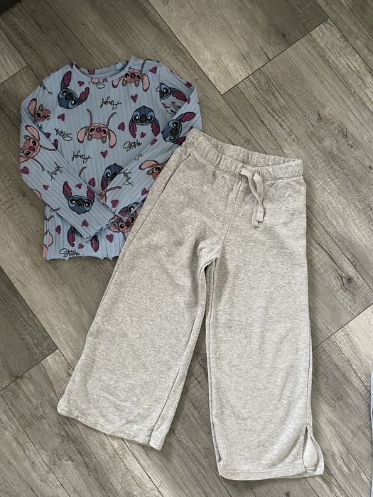 Zestaw ubranek Zara H&M 116 paczka paka jesień Stitch paperbag legi