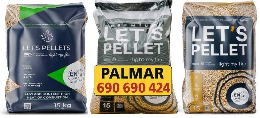 Let's Pellet PREMIUM certyfikat A1 EN PLUS tartak OLCZYK SOSNOWY 6mm