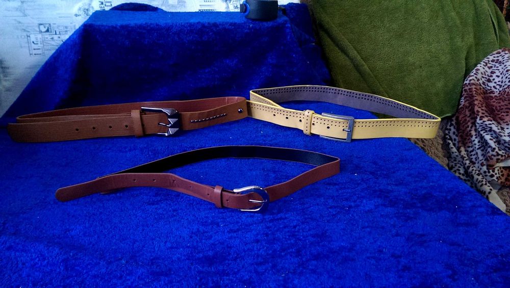 Ремни женские 3шт. за 99гр в хорошем состоянии без повреждений