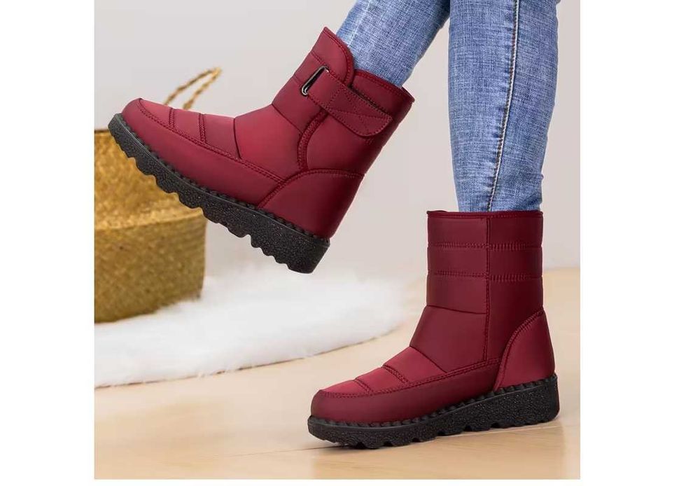 damskie buty zimowe ocieplane wysokie nowe FUKSJA/36/