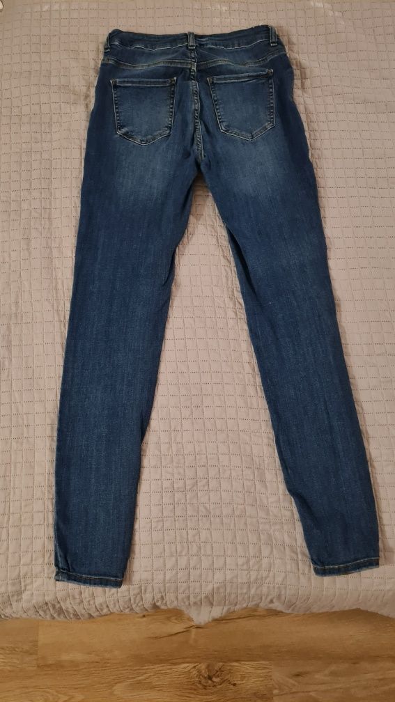 Jeansy damskie slim granatowe New Yorker r. 29,  M idealne