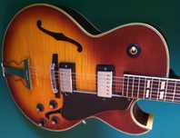 Greco hollow body, jazz guitar (nie Gibson) 1972