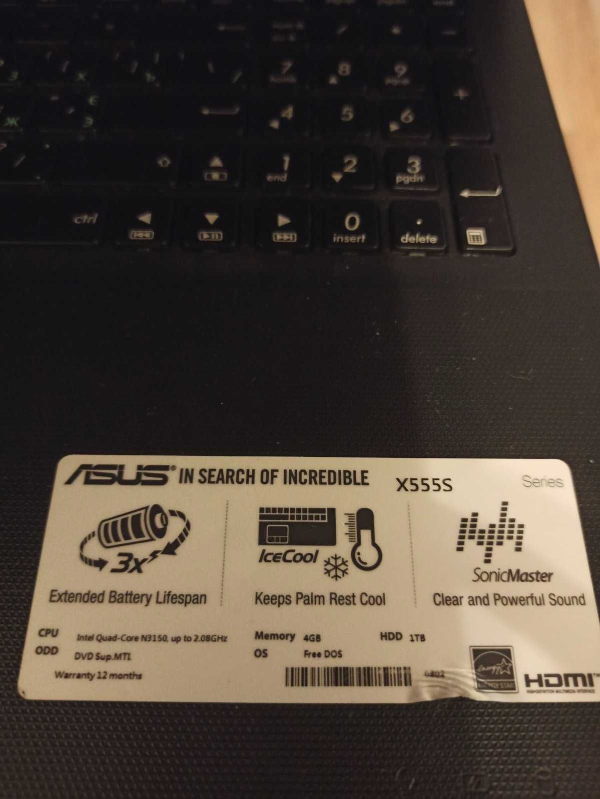 Ноутбук Asus X555S