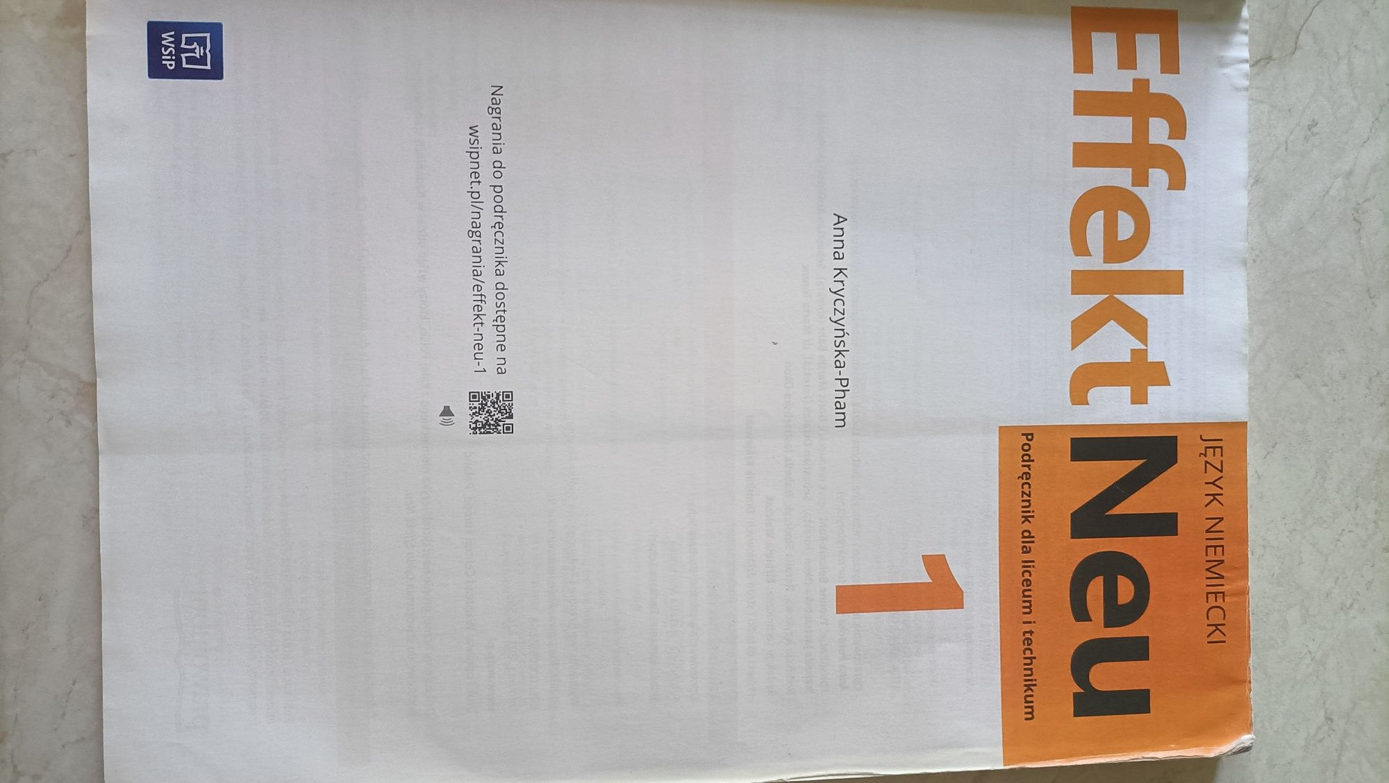 Effekt Neu 1 podręcznik do języka niemieckiego
