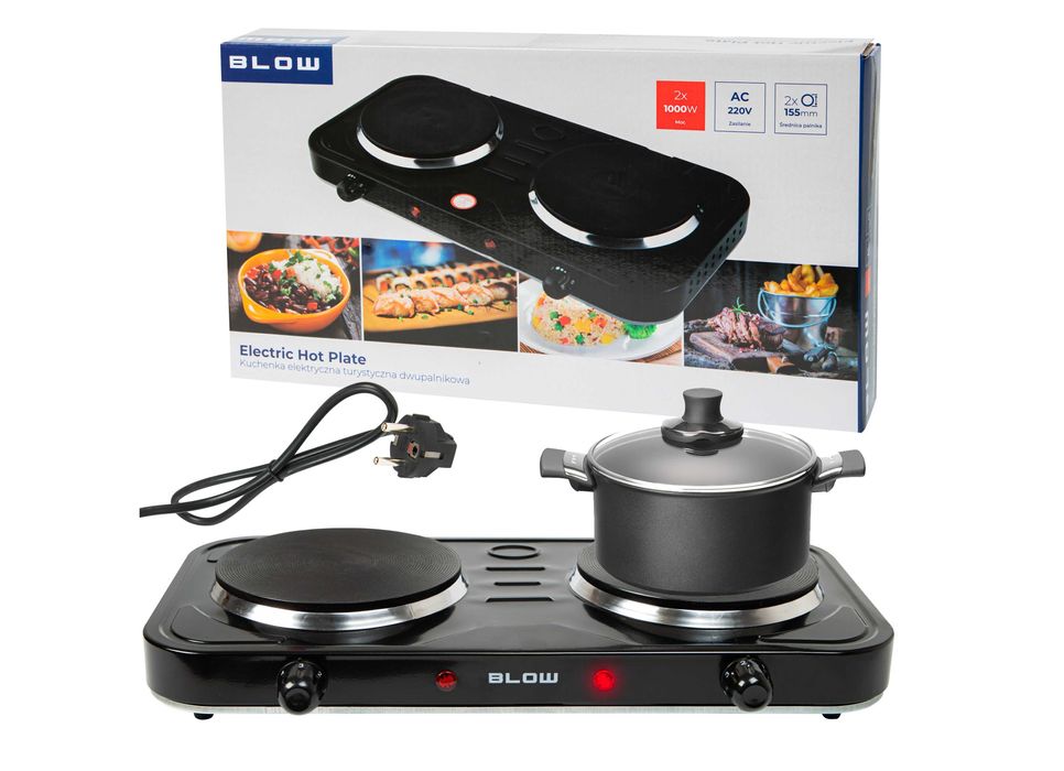 KUCHENKA elektryczna dwupalnikowa PŁYTA GRZEWCZA turystyczna