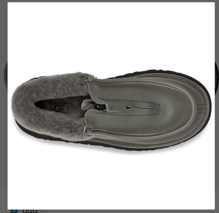 Угги UGG Funkette Boot Leather Platform Seaweed Green