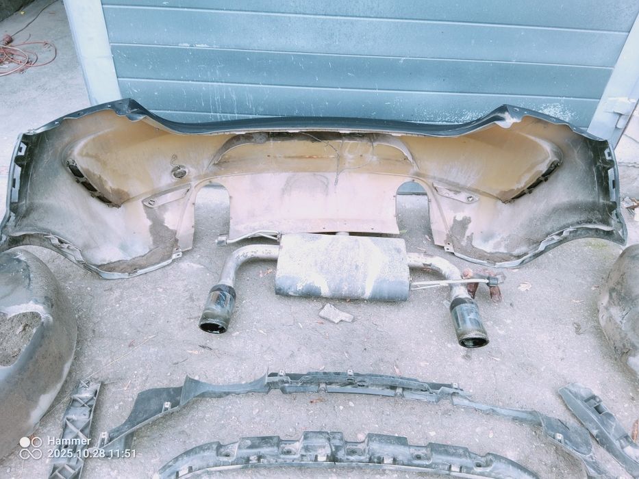 Seat Leon II Cupra FR zderzak tył nadkola tłumik zestaw ms design