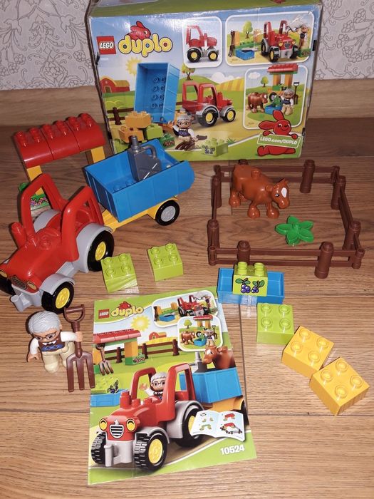 Лего дупло трактор з прицепом 10524