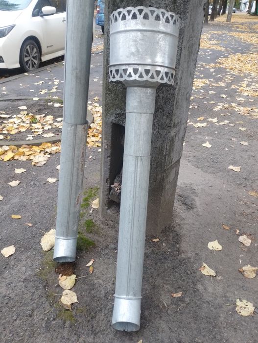 Вдоотливи оцинковані з воронками