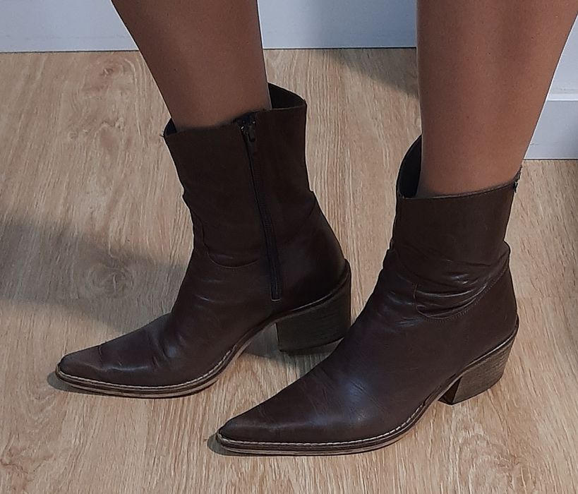 Botas castanhas Mustang