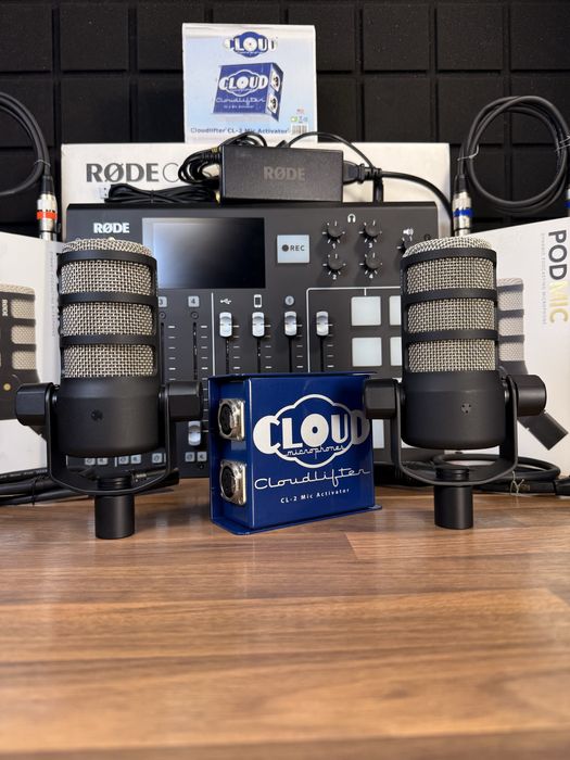 Rode Caster Pro (Rode Podmic - x2 / Cloudlifter CL-2 / XLR-XLR - x4)