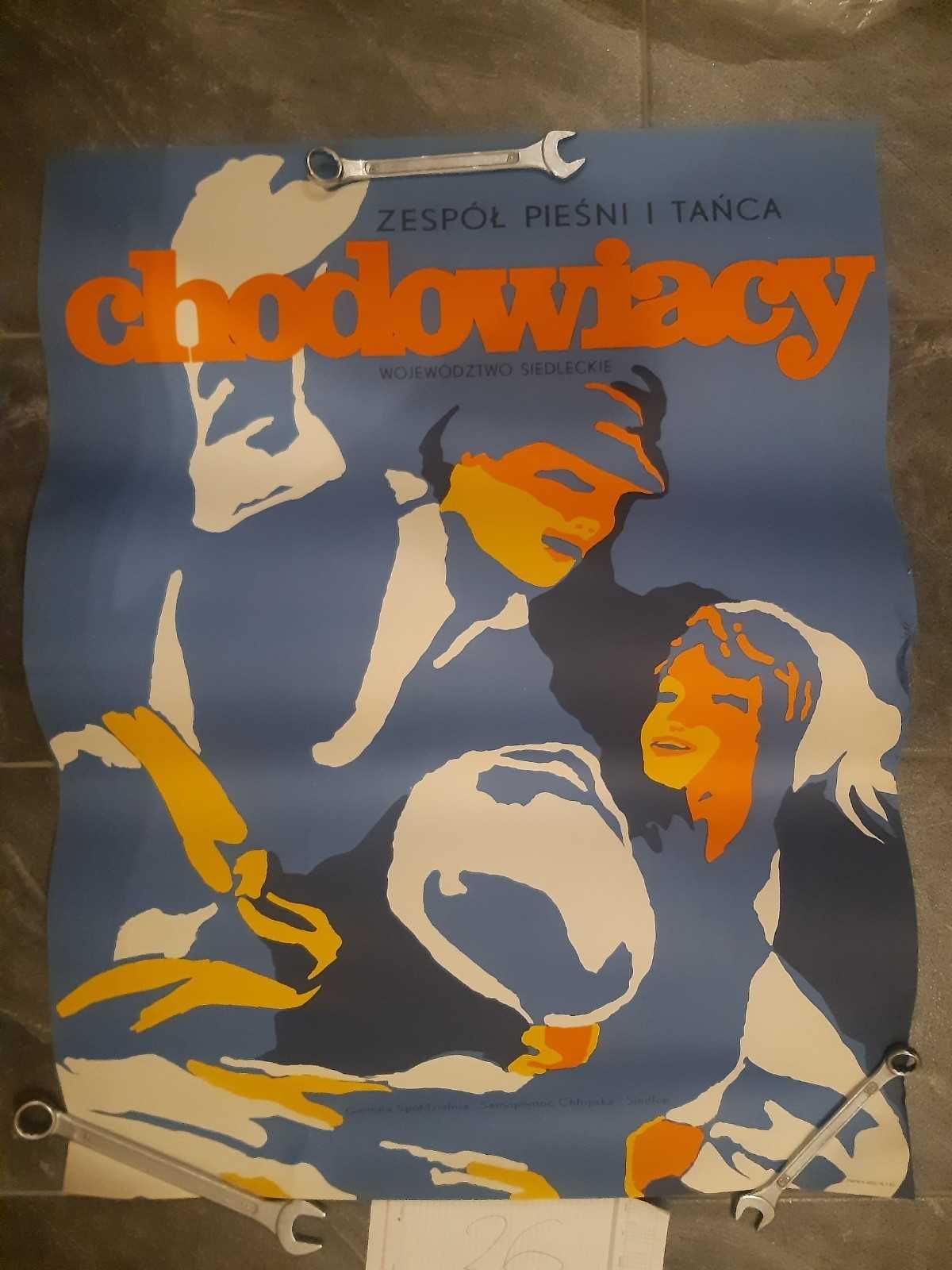 Folk Plakat PRL Tołwiński Zespół Pieśni i Tańca Chodowiacy - wada