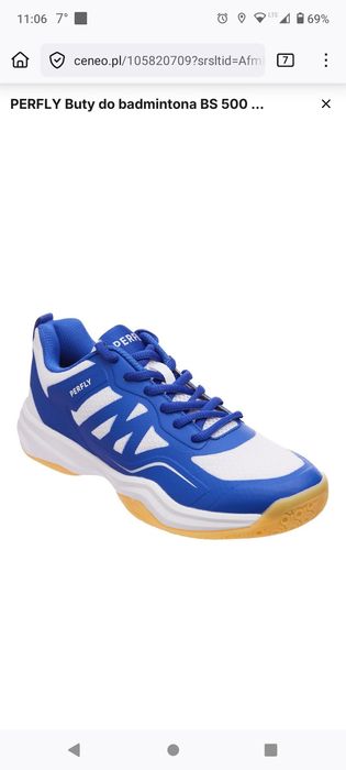 Buty dziecięce do badmintona Perfly rozmiar 34, 35