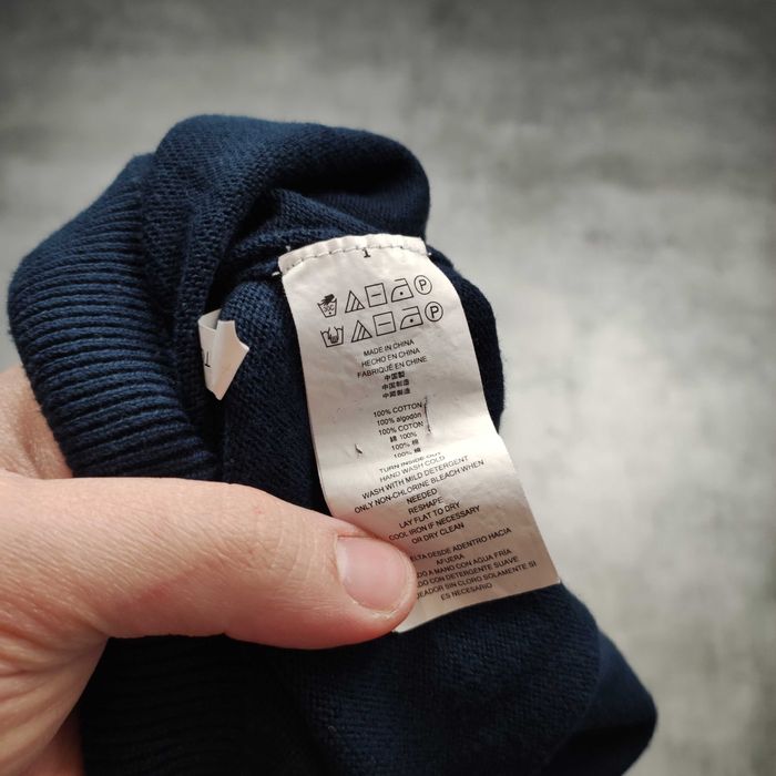 MĘSKI PREMIUM Elegancki Sweter Bawełna Kołnierzyk V Michael Kors Haft