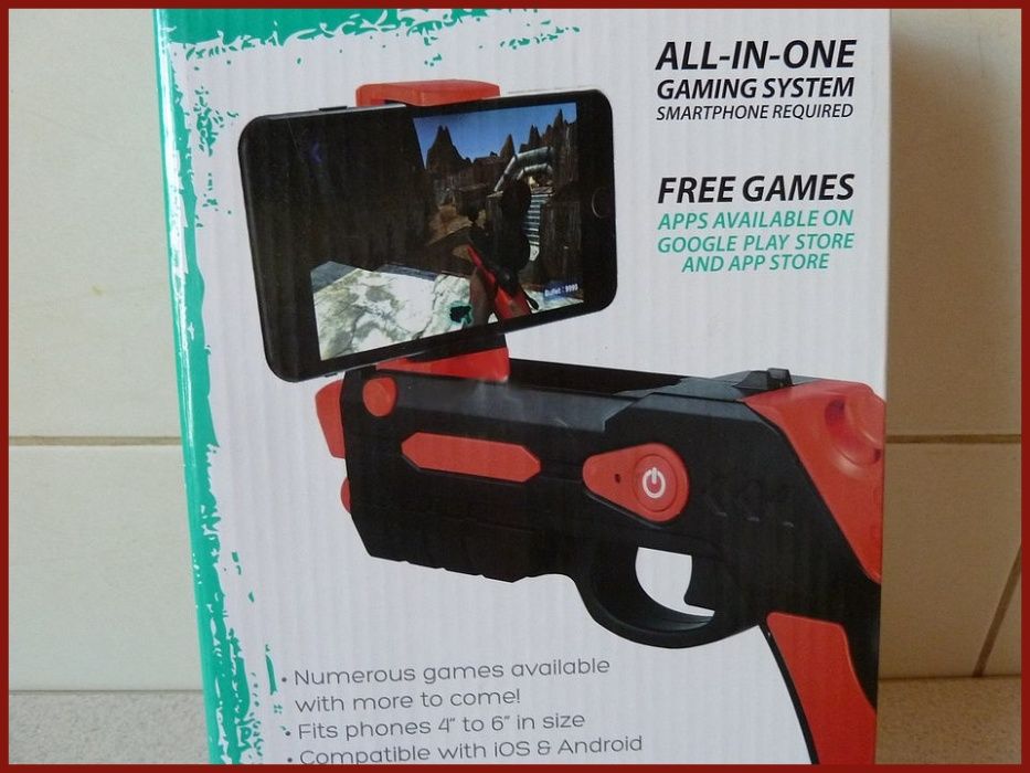 Pistolet do Smartphona z 4-kierunkowym kontrolerem ruchu.