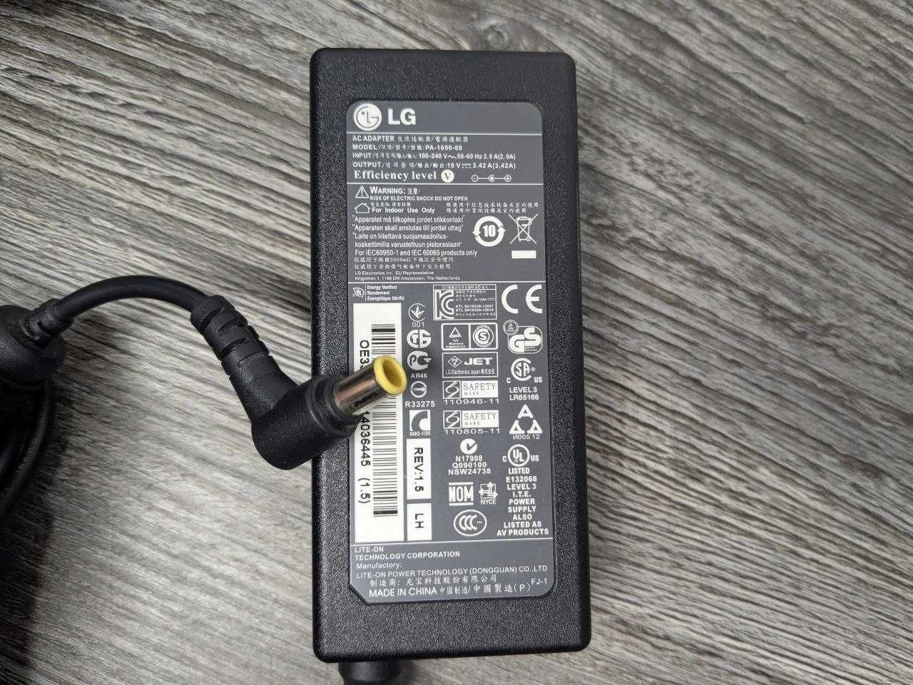 Блок живлення 65W для монітора LG та телевізора LG PA-1650-68 19V LG