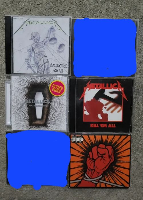 4 cds da banda Metallica