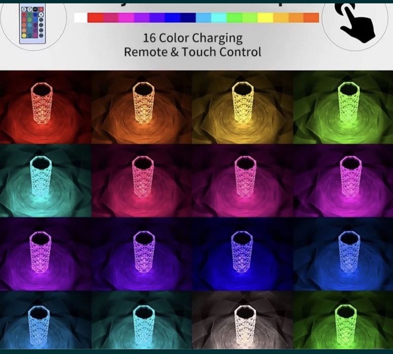 Candeeiro touch  várias cores