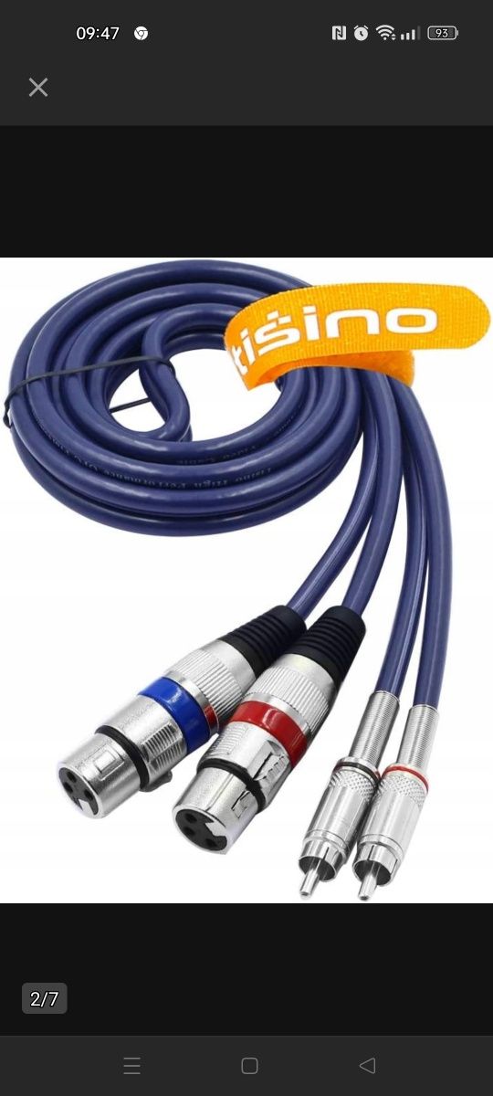 Tisino Dual KABEL xlr na rca