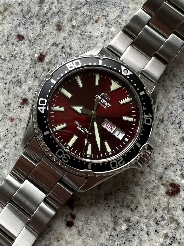 Zegarek japoński Orient Kamasu Red WR200 Diver Nurek Automat nie Seiko