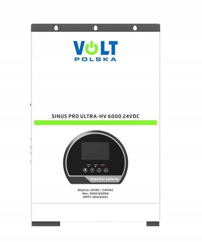 Инвертор сонячний Volt Polska 3 кВт SINUS PRO ULTRA-HV 6000 24/230V