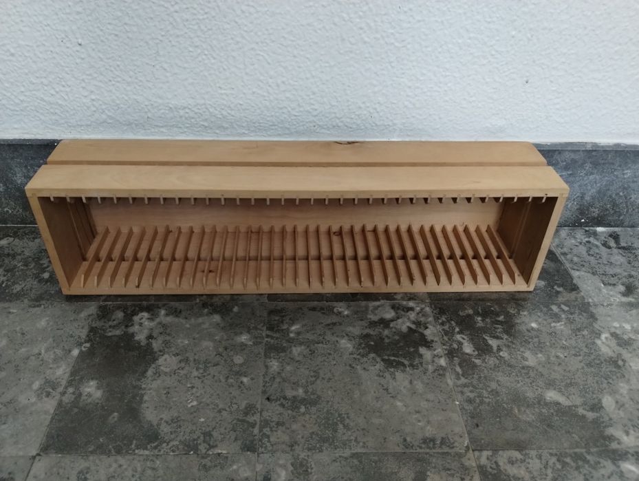 Organizador Cds madeira pinho