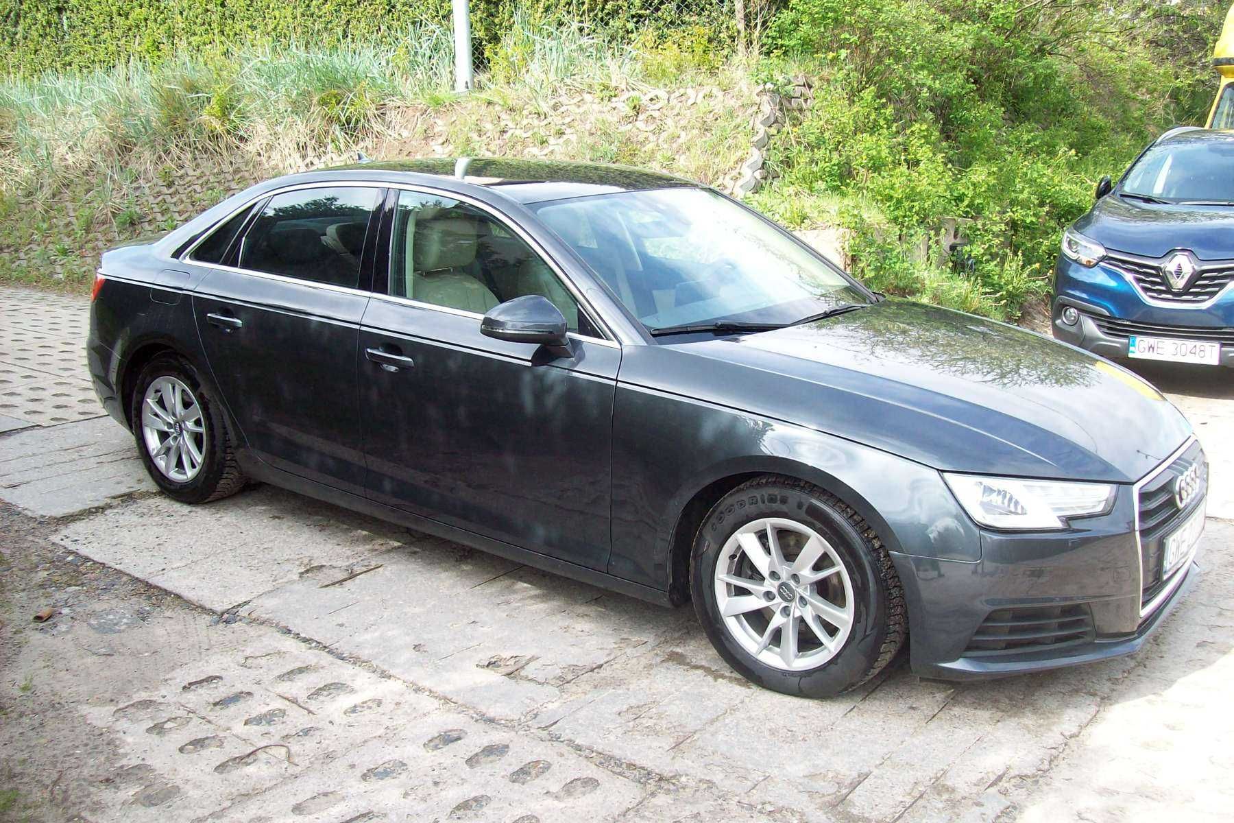 audi a4 b9 sedan 2,0 tdi 2016r 61 tkm 150km skora bananowe